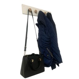 Cabideiro de Parede Pendurador Organizador Toalha Roupa Mdf - 2