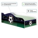 Ver imagem 2 de Cama Fun Futebol Bandeiras Solteiro com Colchão