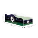 Ver imagem 3 de Cama Fun Futebol Bandeiras Solteiro com Colchão