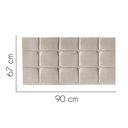 Ver imagem 2 de Painel Estofado Luxo Espanha 90cm Solteiro para Cama Box Suede Bege - Gat Magazine