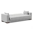 Ver imagem 4 de Sofá Cama 02 lugares Lisboa Suede Pés de Madeira - D’Rossi - Cinza