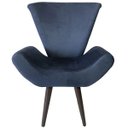 Ver imagem 3 de Kit 2 Poltronas Decorativas Elegance Suede Azul Marinho
