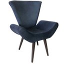 Ver imagem 4 de Kit 2 Poltronas Decorativas Elegance Suede Azul Marinho