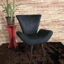 Ver imagem 3 de Poltrona Decorativa Elegance Sued Preto