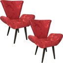 Ver imagem 1 de Kit 2 Poltronas Decorativas Elegance 114 Vermelho