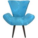 Ver imagem 2 de Kit 2 Poltronas Decorativas Elegance 131 Azul Turquesa
