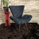 Ver imagem 4 de Kit 2 Poltronas Decorativas Elegance 75 Preto Medalhão