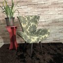Ver imagem 4 de Kit 2 Poltronas Decorativas Elegance 229 Dourado Com Preto