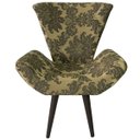Ver imagem 2 de Kit 2 Poltronas Decorativas Elegance 229 Dourado Com Preto