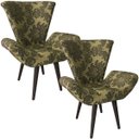 Ver imagem 1 de Kit 2 Poltronas Decorativas Elegance 229 Dourado Com Preto
