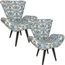 Ver imagem 1 de Kit 2 Poltronas Decorativas Elegance Estampado Arabesco