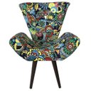 Ver imagem 2 de Kit 2 Poltronas Decorativas Elegance Romero Britto Ii