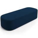 Ver imagem 1 de Puff Decorativo Orgânico para Living Quarto 195cm Doha W01 Suede Azul Marinho - Lyam Decor