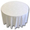 Ver imagem 2 de Toalha de Mesa Redonda em Jacquard Medalhão Bege Claro - 2,80M