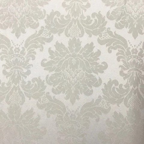 Toalha de Mesa Redonda em Jacquard Medalhão Bege Claro - 2,80M