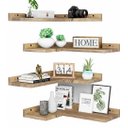Ver imagem 1 de Conjunto de Prateleiras de Canto 4 Peças, , Escritório, Quarto, Banheiro, Lavanderia, Cozinha