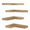 Ver imagem 2 de Conjunto de Prateleiras de Canto 4 Peças, , Escritório, Quarto, Banheiro, Lavanderia, Cozinha