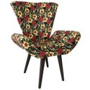 Ver imagem 3 de Kit 2 Poltronas Decorativas Elegance Floral Ibiscos