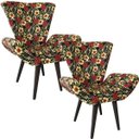 Ver imagem 1 de Kit 2 Poltronas Decorativas Elegance Floral Ibiscos