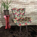 Ver imagem 4 de Kit 2 Poltronas Decorativas Elegance Floral Ibiscos