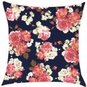 Ver imagem 3 de Kit 3 Capas de Almofadas Composê Imperial Rosas com Listrado 45x45cm