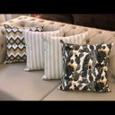 Ver imagem 2 de Kit 4 Capas de Almofadas Composê Cacto, Listrado e Chevron 45x45cm