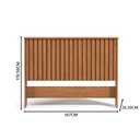 Ver imagem 4 de Cabeceira Ripado Casal Detroit Nature - Tebarrot Móveis