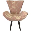 Ver imagem 2 de Kit 2 Poltronas Decorativas Elegance 402 Rosa com Dourado