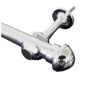 Kit Varão 3m para Cortinas 19mm Cromado