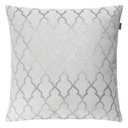 Ver imagem 4 de Kit 3 Capas de Almofadas Luxo Prata com Branco 45x45cm