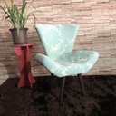 Ver imagem 4 de Kit 2 Poltronas Decorativas Elegance 69 Tiffany Com Dourado