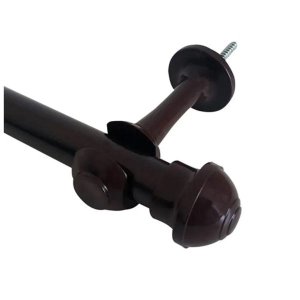 Kit Varão 2,5M para Cortinas 28mm Tabaco