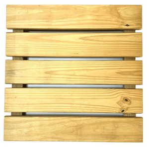 Deck de Madeira em Módulo de 50x50 Centímetros - Pensemadeiras - Única Único