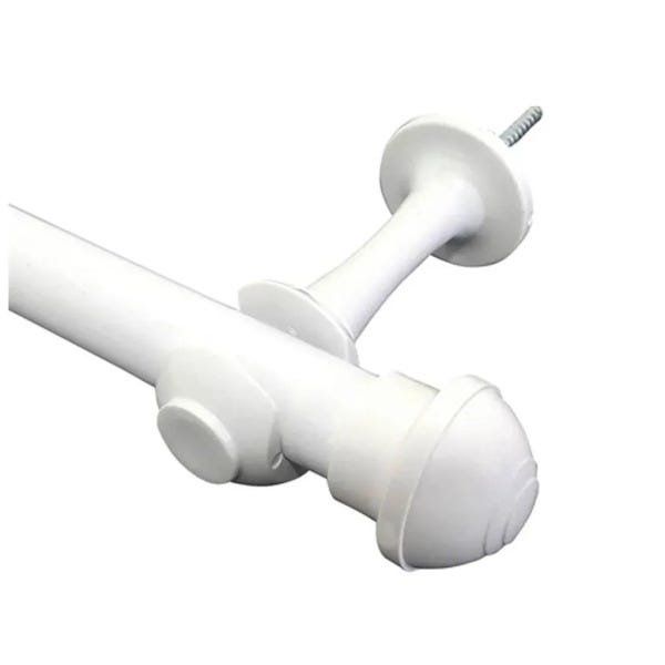 Kit Varão 2,5M para Cortinas 28mm Branco