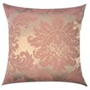 Ver imagem 2 de Kit 4 Capas de Almofadas Composê Medalhão e Listrado Rosa com Dourado 45cmx45cm