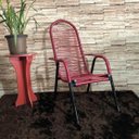 Ver imagem 1 de Cadeira de Área Maitê Fio Duplo Extra Forte - Vermelha