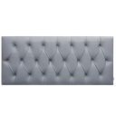 Ver imagem 3 de Cabeceira Estofada Casal Capitnê Luna Corino Cinza 140 X 80 cm RBL