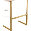 Ver imagem 4 de Mesa de Apoio Lateral Suporte Notbook Max Dourado e Pérola