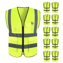 Ver imagem 1 de Colete Sinalizador Faixa Refletiva Kit 11 Uni Segurança Trabalho Blusao Epi Fluorescente Trabalho Ob