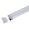 Canaleta Perfil Sobrepor Canto Alumínio Bronzeart para Fita Led - 2m - Branco - 1