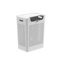 Ver imagem 1 de Cesto de Roupas com Duplo Compartimento ou 50L Linha Flow - Branco