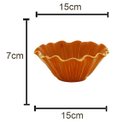 Ver imagem 4 de VASO DECORATIVO PORCELANA LARANJA 15x7cm