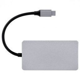 HUB USB TIPO C / TYPE C 5 EM 1 COM 2 HDMI + VGA + USB 3.0 + POWER DELIVERY (PD) 60W - HC-5VGA Vinik  - 9