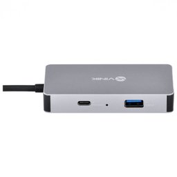 HUB USB TIPO C / TYPE C 5 EM 1 COM 2 HDMI + VGA + USB 3.0 + POWER DELIVERY (PD) 60W - HC-5VGA Vinik  - 5