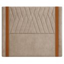 Ver imagem 6 de Cabeceira Cama Box Casal Queen 160 Cm Mali Veludo Bege - Nexta Casa