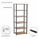 Ver imagem 6 de Guarda-Roupa Closet Modulado 62cm 6 Prateleiras Siena Yescasa Marrom/Preto