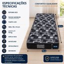 Ver imagem 3 de Colchão Solteiro Espuma D23 Liso 188x78x14cm Antialérgico