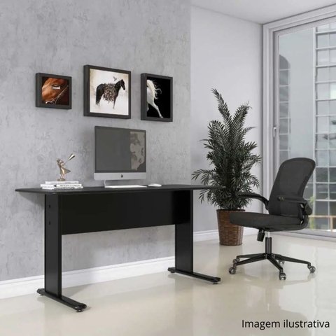 Mesa Reta 120x60 Uno Escritorio Estudo Home Office