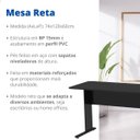 Ver imagem 5 de Mesa Reta 120x60 Uno Escritorio Estudo Home Office