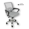 Cadeira de Escritório Begonia Tela Mesh Cinza + E-book - 2